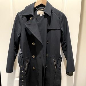 Navy trench coat